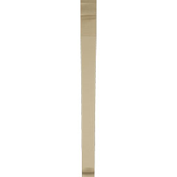 Ekena Millwork - BKTUR035X36X44THR01RCPR - Timberthane Faux Wood Thorton Style Bracket, Traditional Ends, 3 1/2"W x 36"D x 44"H, Primed Tan