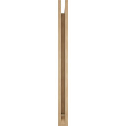Ekena Millwork - BKTUR035X36X44THR01RCPR - Timberthane Faux Wood Thorton Style Bracket, Traditional Ends, 3 1/2"W x 36"D x 44"H, Primed Tan