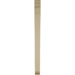 Ekena Millwork - BKTUR035X36X48THR01RCPR - Timberthane Faux Wood Thorton Style Bracket, Traditional Ends, 3 1/2"W x 36"D x 48"H, Primed Tan