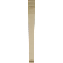 Ekena Millwork - BKTUR035X38X38THR01RCPR - Timberthane Faux Wood Thorton Style Bracket, Traditional Ends, 3 1/2"W x 38"D x 38"H, Primed Tan