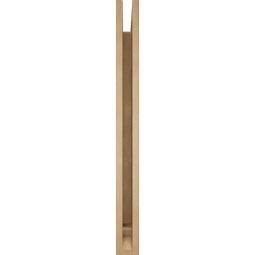 Ekena Millwork - BKTUR035X38X38THR01RCPR - Timberthane Faux Wood Thorton Style Bracket, Traditional Ends, 3 1/2"W x 38"D x 38"H, Primed Tan