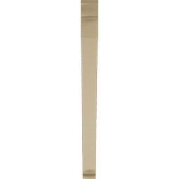 Ekena Millwork - BKTUR035X38X42THR01RCPR - Timberthane Faux Wood Thorton Style Bracket, Traditional Ends, 3 1/2"W x 38"D x 42"H, Primed Tan