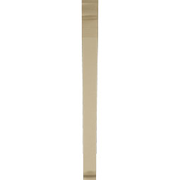 Ekena Millwork - BKTUR035X38X44THR01RCPR - Timberthane Faux Wood Thorton Style Bracket, Traditional Ends, 3 1/2"W x 38"D x 44"H, Primed Tan