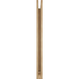 Ekena Millwork - BKTUR035X38X44THR01RCPR - Timberthane Faux Wood Thorton Style Bracket, Traditional Ends, 3 1/2"W x 38"D x 44"H, Primed Tan