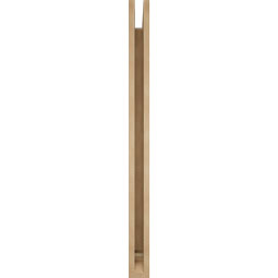 Ekena Millwork - BKTUR035X38X46THR01RCPR - Timberthane Faux Wood Thorton Style Bracket, Traditional Ends, 3 1/2"W x 38"D x 46"H, Primed Tan