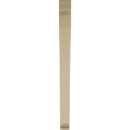 Ekena Millwork - BKTUR035X40X44THR01RCPR - Timberthane Faux Wood Thorton Style Bracket, Traditional Ends, 3 1/2"W x 40"D x 44"H, Primed Tan