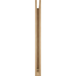 Ekena Millwork - BKTUR035X40X44THR01RCPR - Timberthane Faux Wood Thorton Style Bracket, Traditional Ends, 3 1/2"W x 40"D x 44"H, Primed Tan
