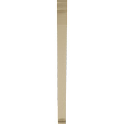 Ekena Millwork - BKTUR035X40X48THR01RCPR - Timberthane Faux Wood Thorton Style Bracket, Traditional Ends, 3 1/2"W x 40"D x 48"H, Primed Tan