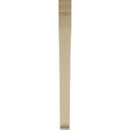 Ekena Millwork - BKTUR035X42X42THR01RCPR - Timberthane Faux Wood Thorton Style Bracket, Traditional Ends, 3 1/2"W x 42"D x 42"H, Primed Tan