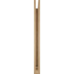 Ekena Millwork - BKTUR035X42X42THR01RCPR - Timberthane Faux Wood Thorton Style Bracket, Traditional Ends, 3 1/2"W x 42"D x 42"H, Primed Tan