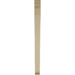 Ekena Millwork - BKTUR035X42X48THR01RCPR - Timberthane Faux Wood Thorton Style Bracket, Traditional Ends, 3 1/2"W x 42"D x 48"H, Primed Tan