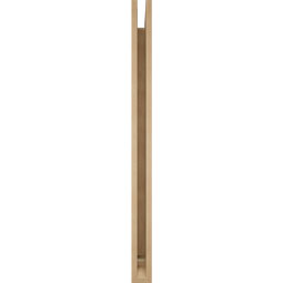 Ekena Millwork - BKTUR035X42X48THR01RCPR - Timberthane Faux Wood Thorton Style Bracket, Traditional Ends, 3 1/2"W x 42"D x 48"H, Primed Tan