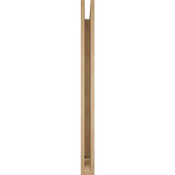 Ekena Millwork - BKTUR035X44X44THR01RCPR - Timberthane Faux Wood Thorton Style Bracket, Traditional Ends, 3 1/2"W x 44"D x 44"H, Primed Tan