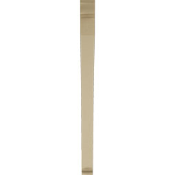 Ekena Millwork - BKTUR035X44X48THR01RCPR - Timberthane Faux Wood Thorton Style Bracket, Traditional Ends, 3 1/2"W x 44"D x 48"H, Primed Tan