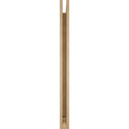 Ekena Millwork - BKTUR035X44X48THR01RCPR - Timberthane Faux Wood Thorton Style Bracket, Traditional Ends, 3 1/2"W x 44"D x 48"H, Primed Tan