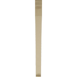 Ekena Millwork - BKTUR035X46X46THR01RCPR - Timberthane Faux Wood Thorton Style Bracket, Traditional Ends, 3 1/2"W x 46"D x 46"H, Primed Tan