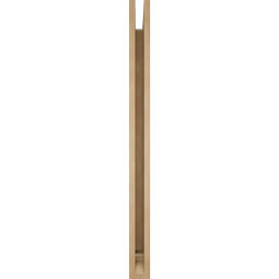 Ekena Millwork - BKTUR035X46X46THR01RCPR - Timberthane Faux Wood Thorton Style Bracket, Traditional Ends, 3 1/2"W x 46"D x 46"H, Primed Tan