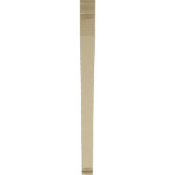 Ekena Millwork - BKTUR035X48X48THR01RCPR - Timberthane Faux Wood Thorton Style Bracket, Traditional Ends, 3 1/2"W x 48"D x 48"H, Primed Tan
