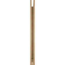 Ekena Millwork - BKTUR035X48X48THR01RCPR - Timberthane Faux Wood Thorton Style Bracket, Traditional Ends, 3 1/2"W x 48"D x 48"H, Primed Tan