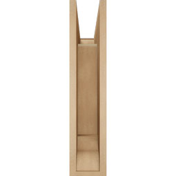 Ekena Millwork - BKTUR055X18X26THR01RCPR - Timberthane Faux Wood Thorton Style Bracket, Traditional Ends, 5 1/2"W x 18"D x 26"H, Primed Tan