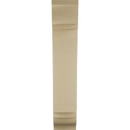 Ekena Millwork - BKTUR055X18X30THR01RCPR - Timberthane Faux Wood Thorton Style Bracket, Traditional Ends, 5 1/2"W x 18"D x 30"H, Primed Tan