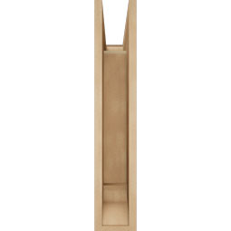 Ekena Millwork - BKTUR055X18X30THR01RCPR - Timberthane Faux Wood Thorton Style Bracket, Traditional Ends, 5 1/2"W x 18"D x 30"H, Primed Tan