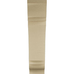 Ekena Millwork - BKTUR055X20X24THR01RCPR - Timberthane Faux Wood Thorton Style Bracket, Traditional Ends, 5 1/2"W x 20"D x 24"H, Primed Tan