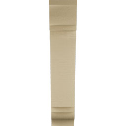 Ekena Millwork - BKTUR055X20X28THR01RCPR - Timberthane Faux Wood Thorton Style Bracket, Traditional Ends, 5 1/2"W x 20"D x 28"H, Primed Tan