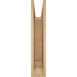 Ekena Millwork - BKTUR055X20X28THR01RCPR - Timberthane Faux Wood Thorton Style Bracket, Traditional Ends, 5 1/2"W x 20"D x 28"H, Primed Tan