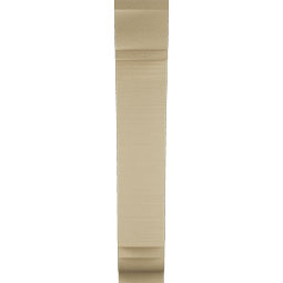 Ekena Millwork - BKTUR055X20X32THR01RCPR - Timberthane Faux Wood Thorton Style Bracket, Traditional Ends, 5 1/2"W x 20"D x 32"H, Primed Tan