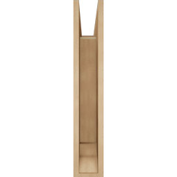 Ekena Millwork - BKTUR055X20X32THR01RCPR - Timberthane Faux Wood Thorton Style Bracket, Traditional Ends, 5 1/2"W x 20"D x 32"H, Primed Tan