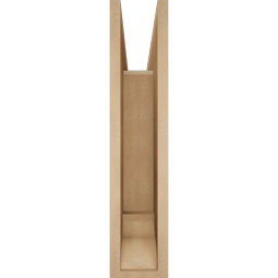Ekena Millwork - BKTUR055X22X26THR01RCPR - Timberthane Faux Wood Thorton Style Bracket, Traditional Ends, 5 1/2"W x 22"D x 26"H, Primed Tan