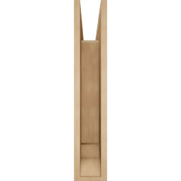 Ekena Millwork - BKTUR055X22X30THR01RCPR - Timberthane Faux Wood Thorton Style Bracket, Traditional Ends, 5 1/2"W x 22"D x 30"H, Primed Tan