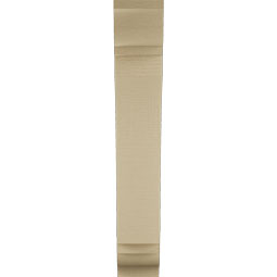 Ekena Millwork - BKTUR055X22X34THR01RCPR - Timberthane Faux Wood Thorton Style Bracket, Traditional Ends, 5 1/2"W x 22"D x 34"H, Primed Tan