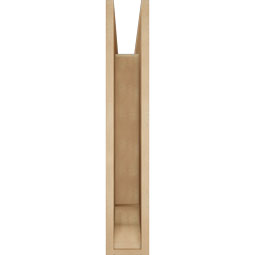 Ekena Millwork - BKTUR055X24X32THR01RCPR - Timberthane Faux Wood Thorton Style Bracket, Traditional Ends, 5 1/2"W x 24"D x 32"H, Primed Tan