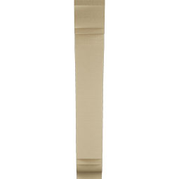 Ekena Millwork - BKTUR055X24X36THR01RCPR - Timberthane Faux Wood Thorton Style Bracket, Traditional Ends, 5 1/2"W x 24"D x 36"H, Primed Tan