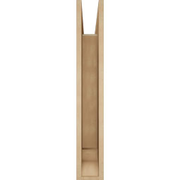 Ekena Millwork - BKTUR055X24X36THR01RCPR - Timberthane Faux Wood Thorton Style Bracket, Traditional Ends, 5 1/2"W x 24"D x 36"H, Primed Tan