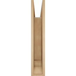 Ekena Millwork - BKTUR055X26X30THR01RCPR - Timberthane Faux Wood Thorton Style Bracket, Traditional Ends, 5 1/2"W x 26"D x 30"H, Primed Tan
