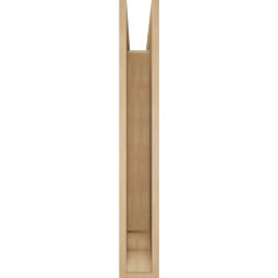 Ekena Millwork - BKTUR055X26X38THR01RCPR - Timberthane Faux Wood Thorton Style Bracket, Traditional Ends, 5 1/2"W x 26"D x 38"H, Primed Tan