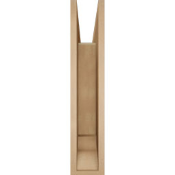 Ekena Millwork - BKTUR055X28X28THR01RCPR - Timberthane Faux Wood Thorton Style Bracket, Traditional Ends, 5 1/2"W x 28"D x 28"H, Primed Tan