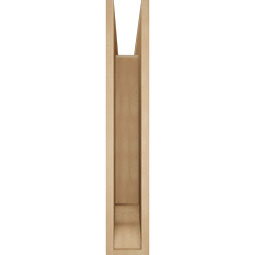 Ekena Millwork - BKTUR055X28X32THR01RCPR - Timberthane Faux Wood Thorton Style Bracket, Traditional Ends, 5 1/2"W x 28"D x 32"H, Primed Tan