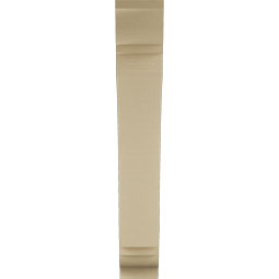 Ekena Millwork - BKTUR055X28X36THR01RCPR - Timberthane Faux Wood Thorton Style Bracket, Traditional Ends, 5 1/2"W x 28"D x 36"H, Primed Tan