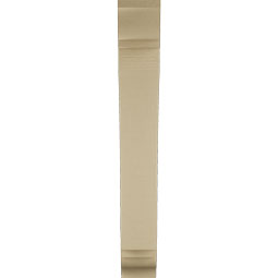 Ekena Millwork - BKTUR055X28X40THR01RCPR - Timberthane Faux Wood Thorton Style Bracket, Traditional Ends, 5 1/2"W x 28"D x 40"H, Primed Tan