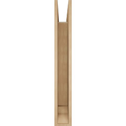 Ekena Millwork - BKTUR055X28X40THR01RCPR - Timberthane Faux Wood Thorton Style Bracket, Traditional Ends, 5 1/2"W x 28"D x 40"H, Primed Tan