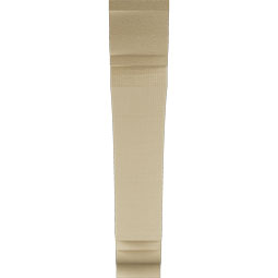 Ekena Millwork - BKTUR055X30X30THR01RCPR - Timberthane Faux Wood Thorton Style Bracket, Traditional Ends, 5 1/2"W x 30"D x 30"H, Primed Tan