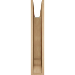Ekena Millwork - BKTUR055X30X30THR01RCPR - Timberthane Faux Wood Thorton Style Bracket, Traditional Ends, 5 1/2"W x 30"D x 30"H, Primed Tan