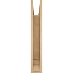 Ekena Millwork - BKTUR055X30X34THR01RCPR - Timberthane Faux Wood Thorton Style Bracket, Traditional Ends, 5 1/2"W x 30"D x 34"H, Primed Tan