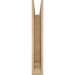 Ekena Millwork - BKTUR055X30X36THR01RCPR - Timberthane Faux Wood Thorton Style Bracket, Traditional Ends, 5 1/2"W x 30"D x 36"H, Primed Tan
