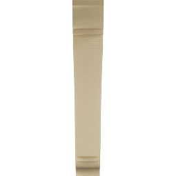 Ekena Millwork - BKTUR055X32X36THR01RCPR - Timberthane Faux Wood Thorton Style Bracket, Traditional Ends, 5 1/2"W x 32"D x 36"H, Primed Tan