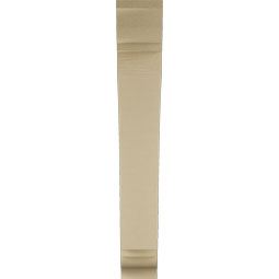 Ekena Millwork - BKTUR055X32X38THR01RCPR - Timberthane Faux Wood Thorton Style Bracket, Traditional Ends, 5 1/2"W x 32"D x 38"H, Primed Tan
